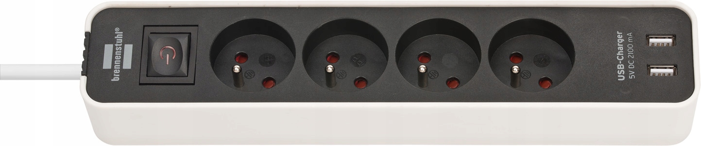 

Listwa zasilająca ecolor z Usb 1,5m Brennenstuhl