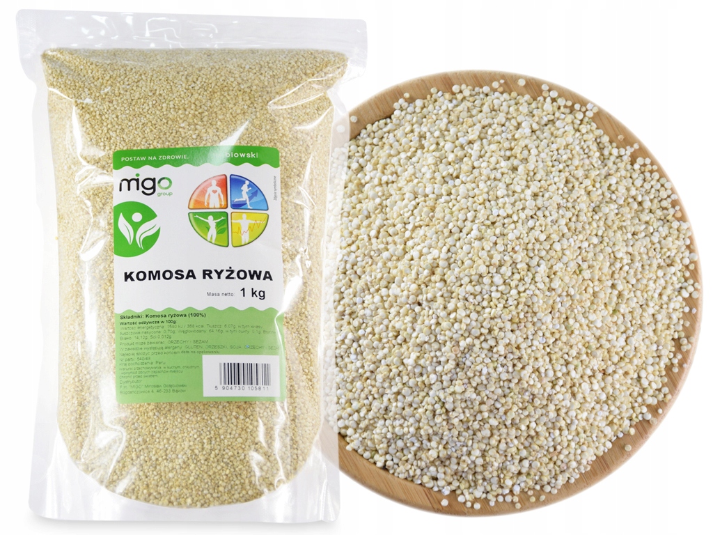 Levně 3x MIGOgroup, rýžová komosa – bílá (1 kg) – MIGOgroup