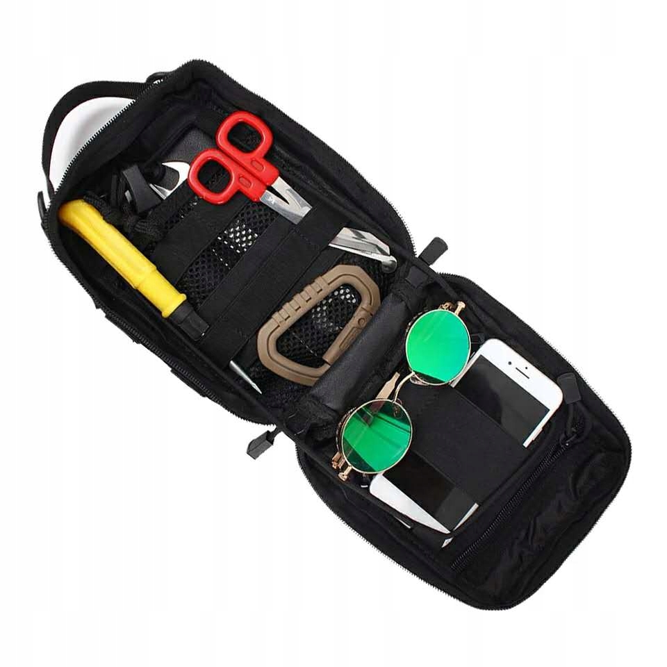 SASZETKA BIODRÓWKA MOLLE NERKA CZARNA Z PASKIEM Typ saszetka