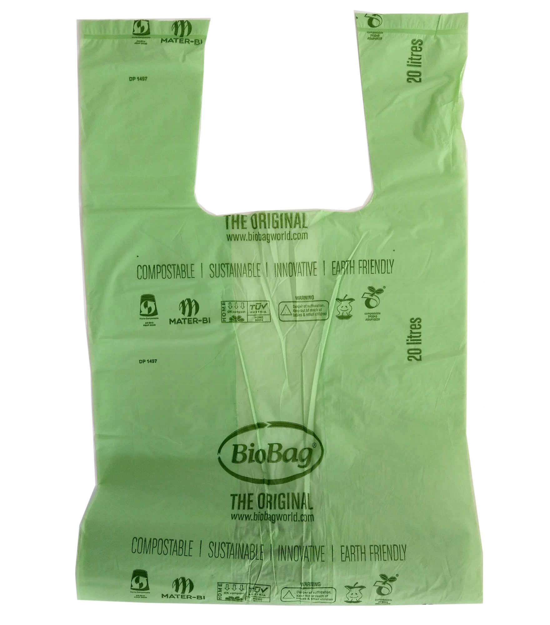 

kompostowalne worki na śmieci BioBag 25 szt x 20l