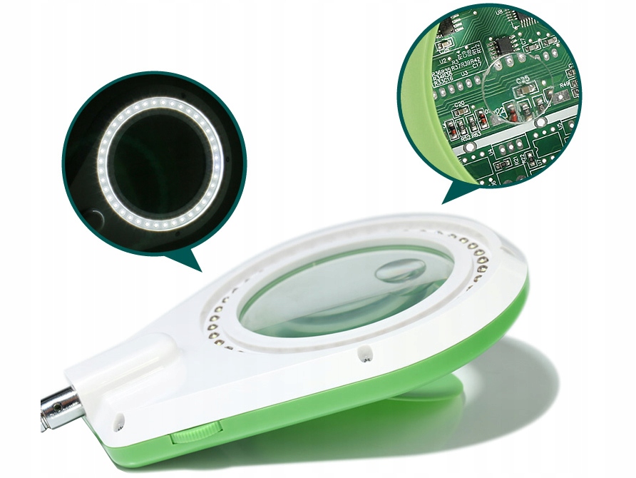 Platforma Naprawcza + Lupa + Lampa 40xLED 628A Kod producenta 628A-2