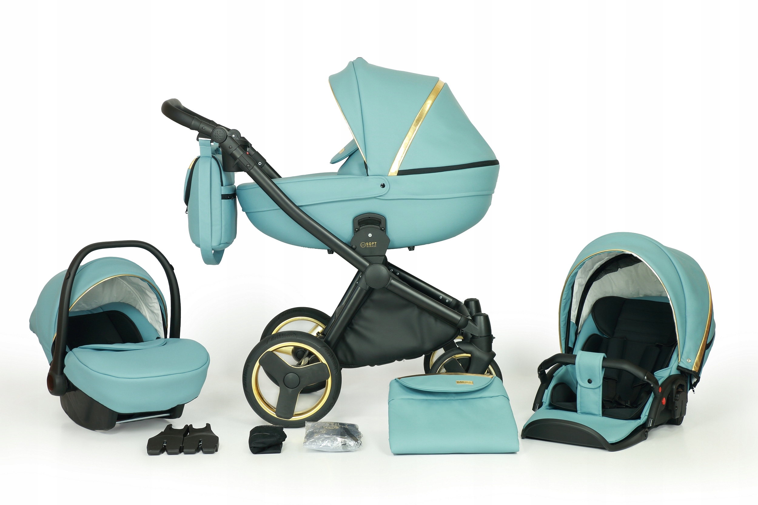 WÓZEK DZIECIĘCY VERDI MIRAGE SOFT 3W1+AKCESORIA