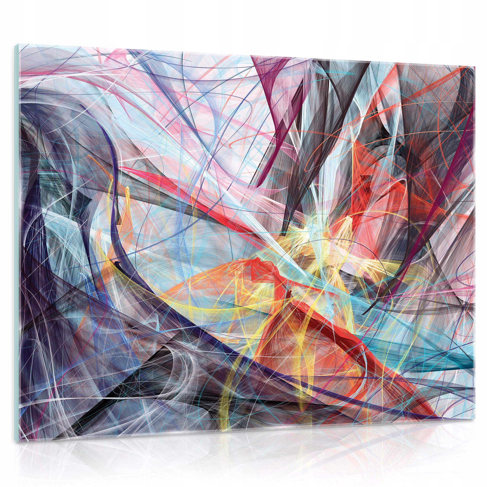 Obraz na skle Abstrakce umění 3D 80x60