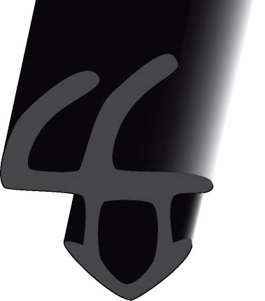 USZCZELKA DO OKIEN PLASTIKOWYCH S-1388 CZARNA REHAU STOMIL - 50 mb PAKIET