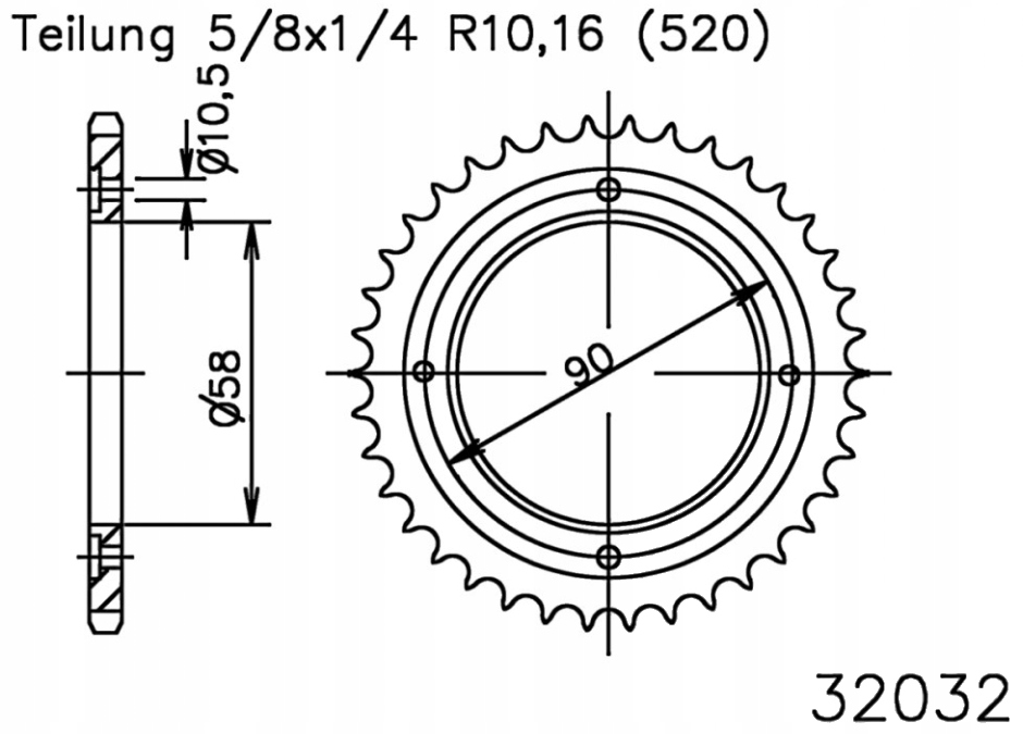 Zadní ozubené kolo Ktm Duke 200 12-14