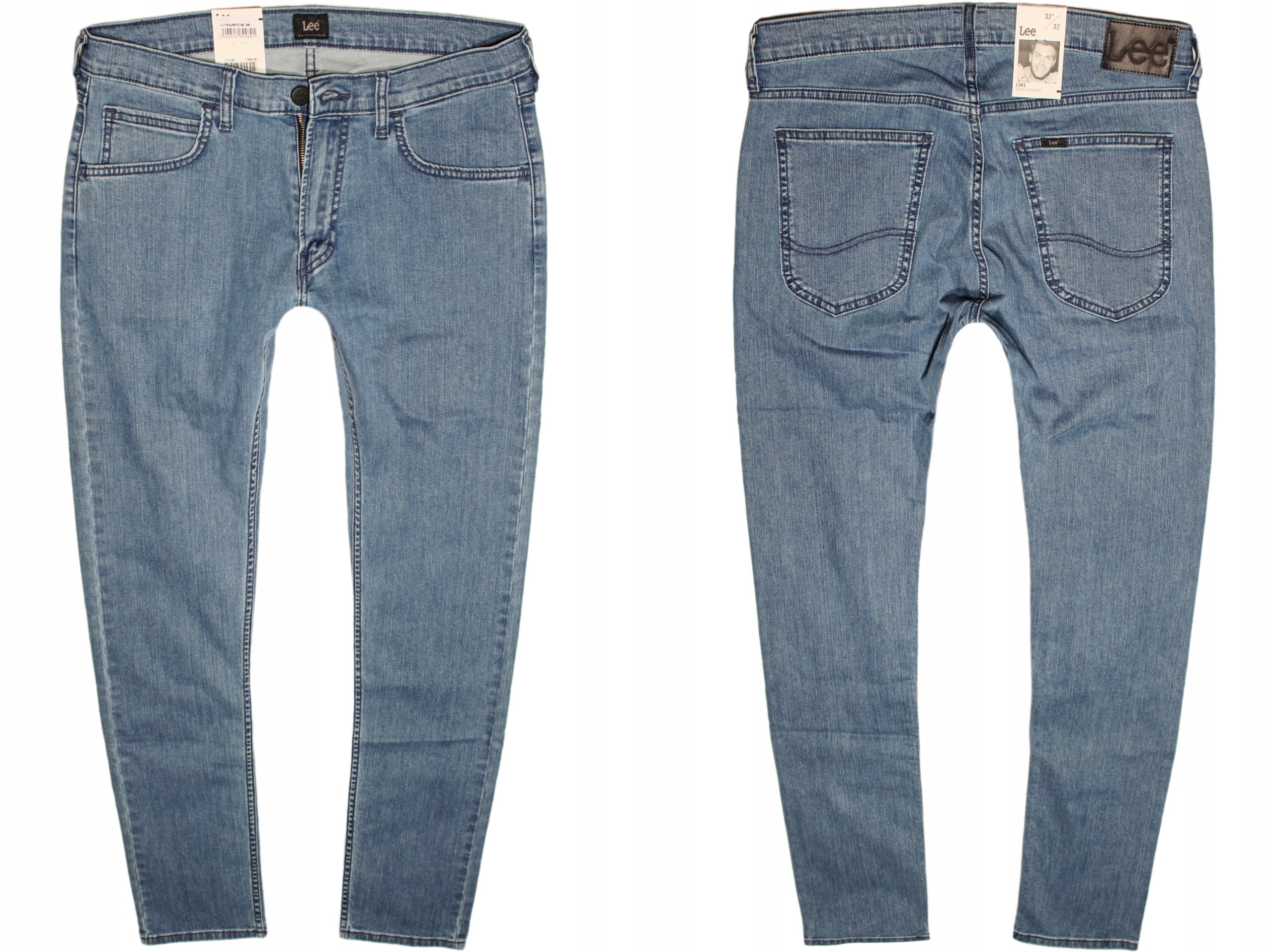 

Lee Luke slim tapered W32 L32 biodrówki niebieskie