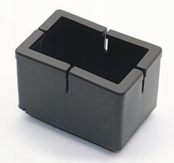 

Czarne nakładki meblowe prostokątne z filcem M