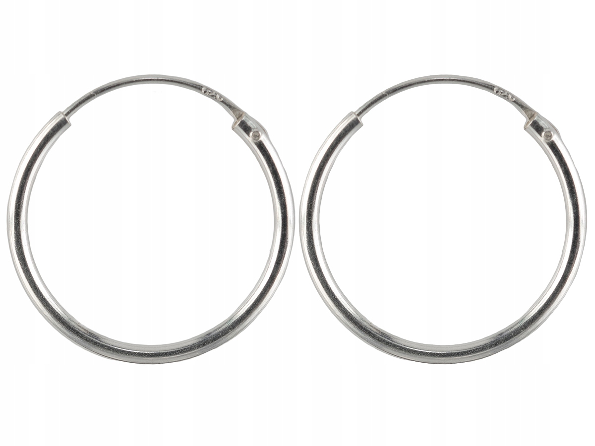 

Versil kolczyki kółka koła 20 mm srebro 925