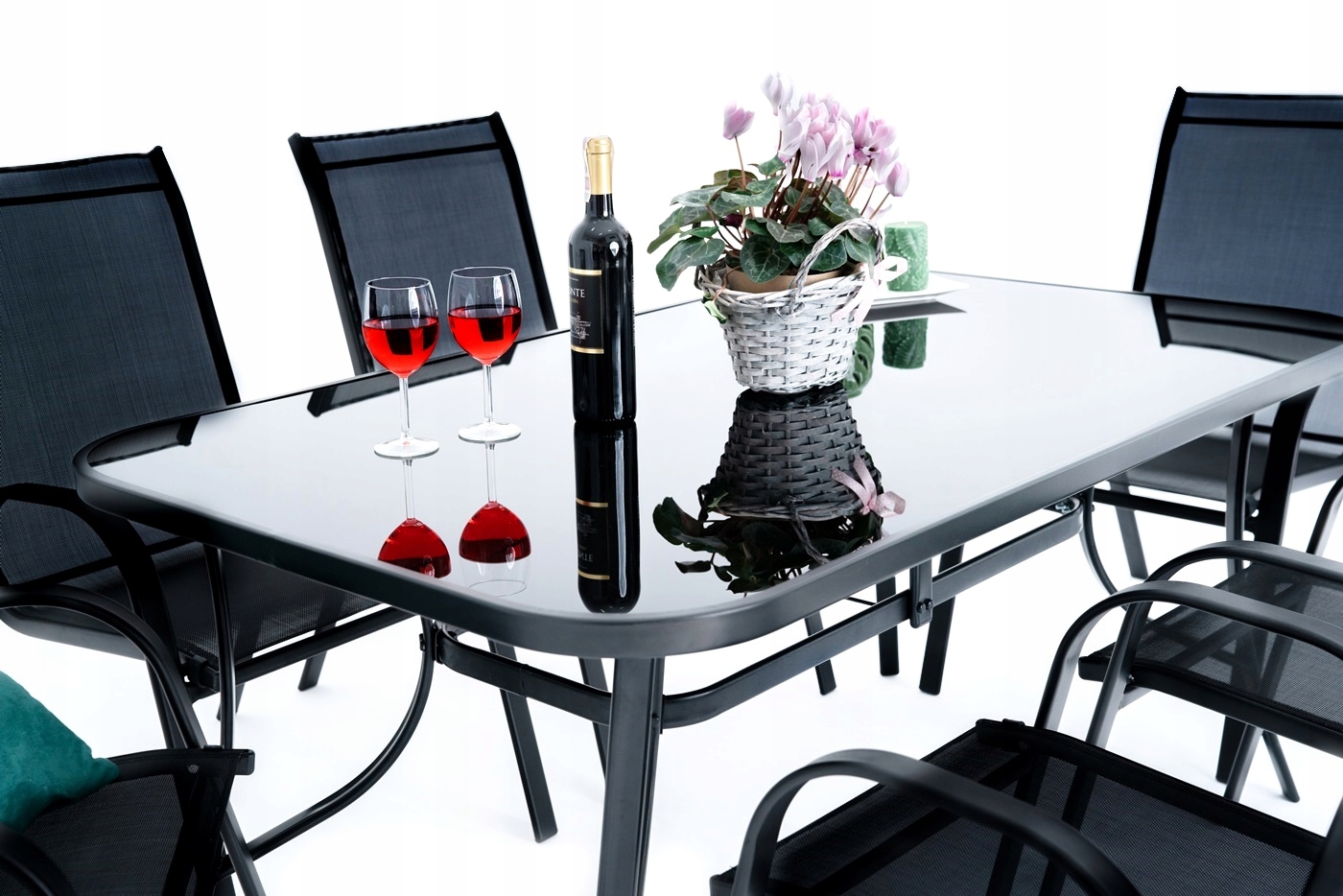 STOLIK OGRODOWY SZKLANY STÓŁ BALKONOWY NA TARAS Producent MAT-COMPANY