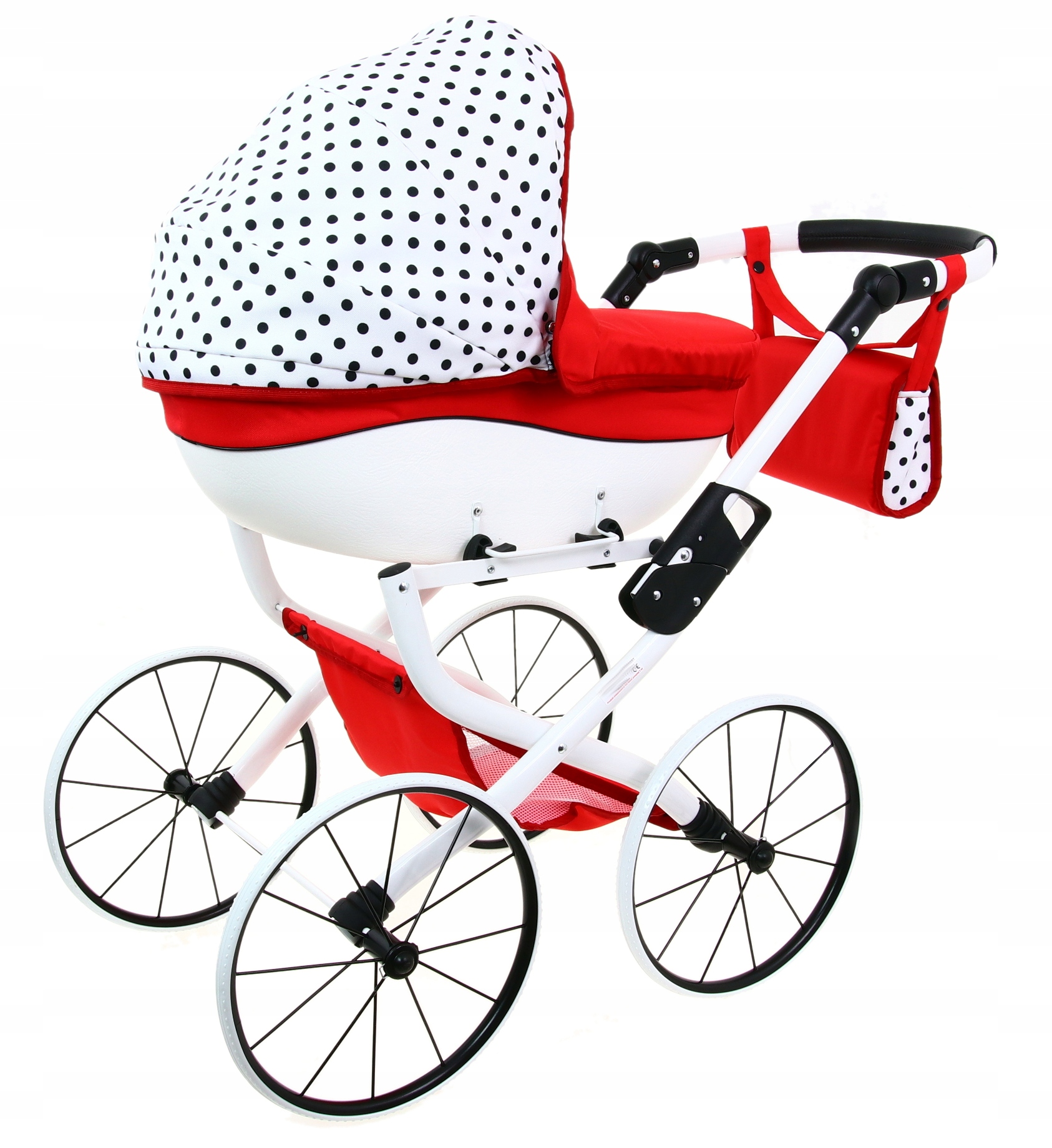 

Duży Solidny Polski Wózek dla lalek lalkowy Retro