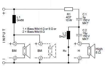DN-2618 2-drożna zwrotnica dla 8Ohm Kod producenta DN-2618