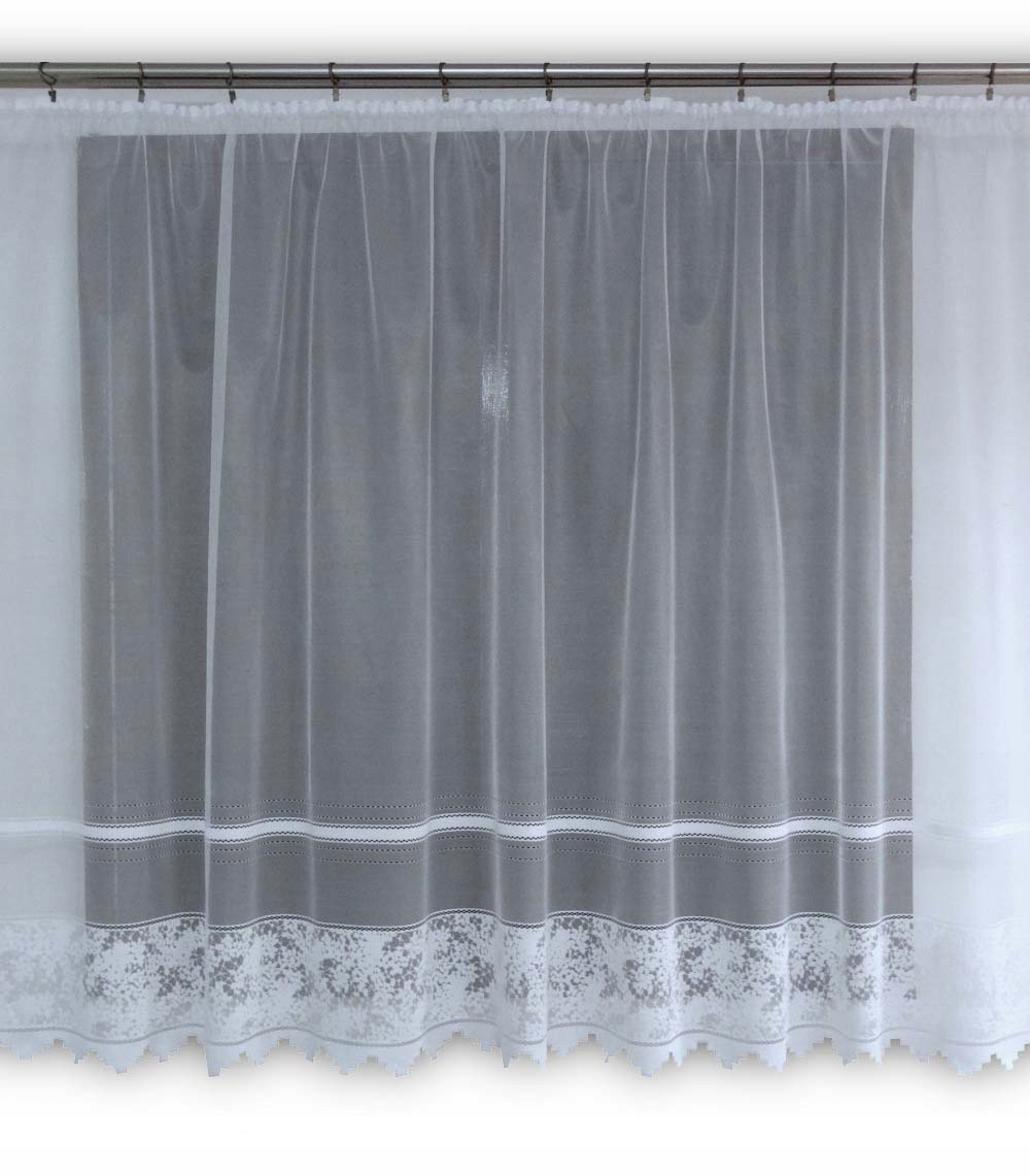 Mg Záclona žakár 618/371 Bílá 350X140 cm Hotová S Páskou Skr