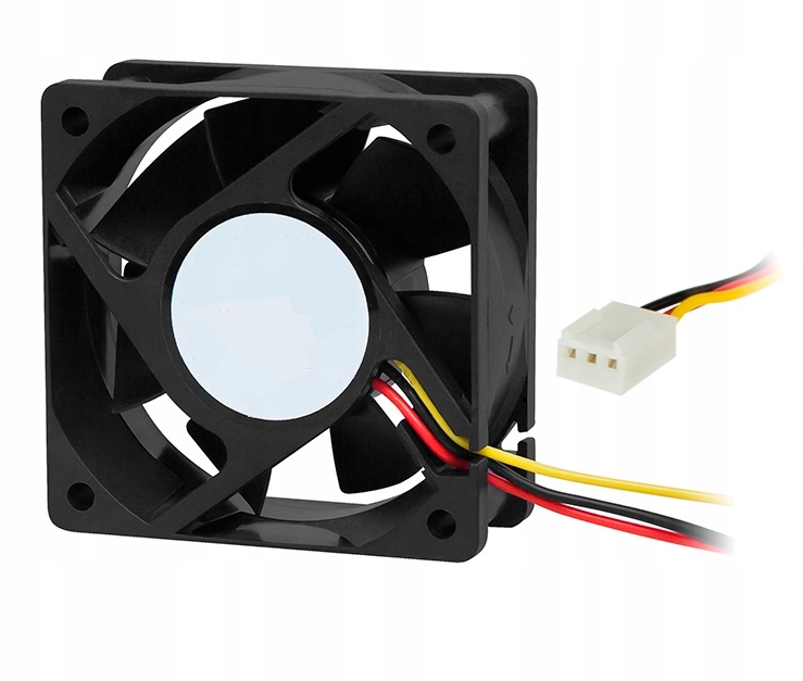 

Wentylator Wiatrak 60x60mm h=25mm 12V 3przew(0223a