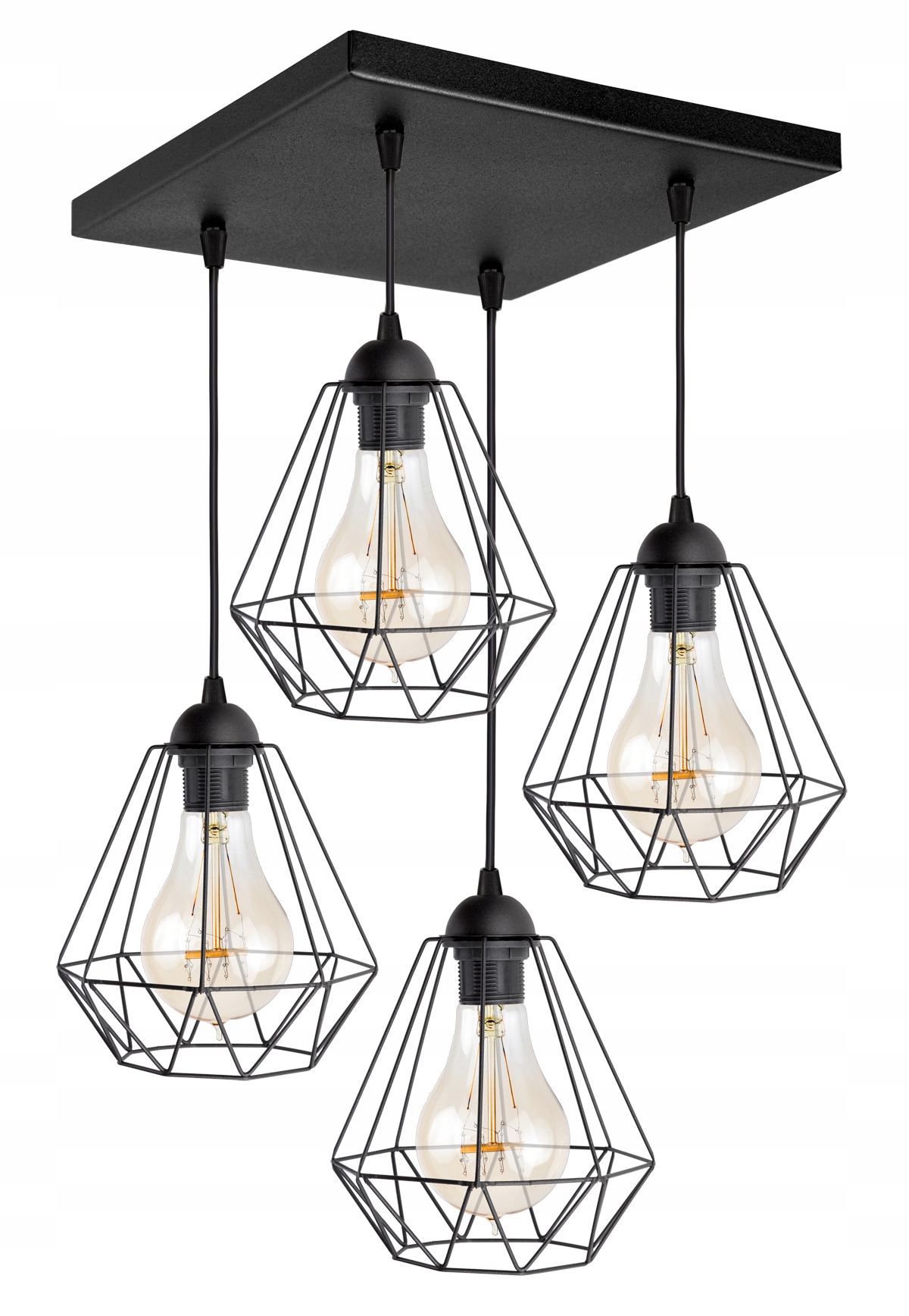 

Sufitowa Lampa Wisząca Diament Loft Edison Retro