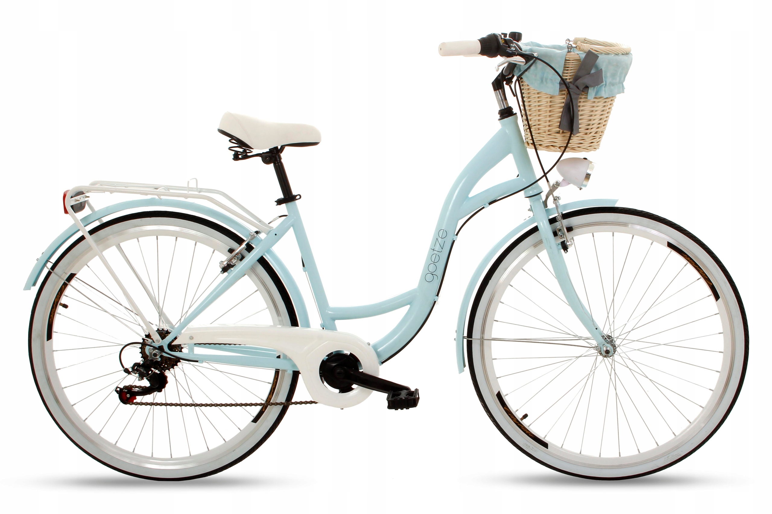 Женский городской велосипед GOETZE 28 Mood 6b, корзина Shiman, размер рамы 18 дюймов