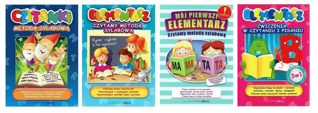 4w1 Czytamy metodą sylabową Elementarz Czytanki