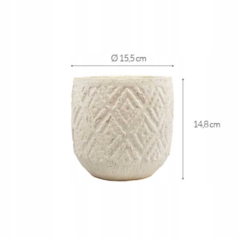 DONICZKA BETONOWA 15x15cm - BETON ARCHITEKTONICZNY Rodzaj doniczka