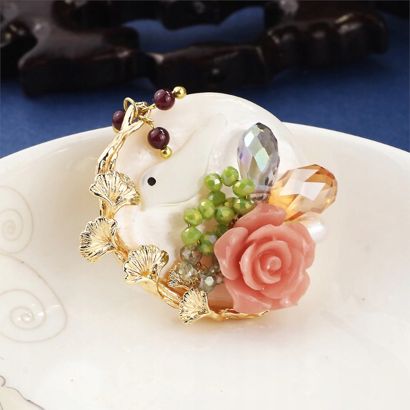 2w1 EKSKLUZYWNA BROSZKA KWIAT HANDMADE ŻYWICA(332) Marka Inna marka