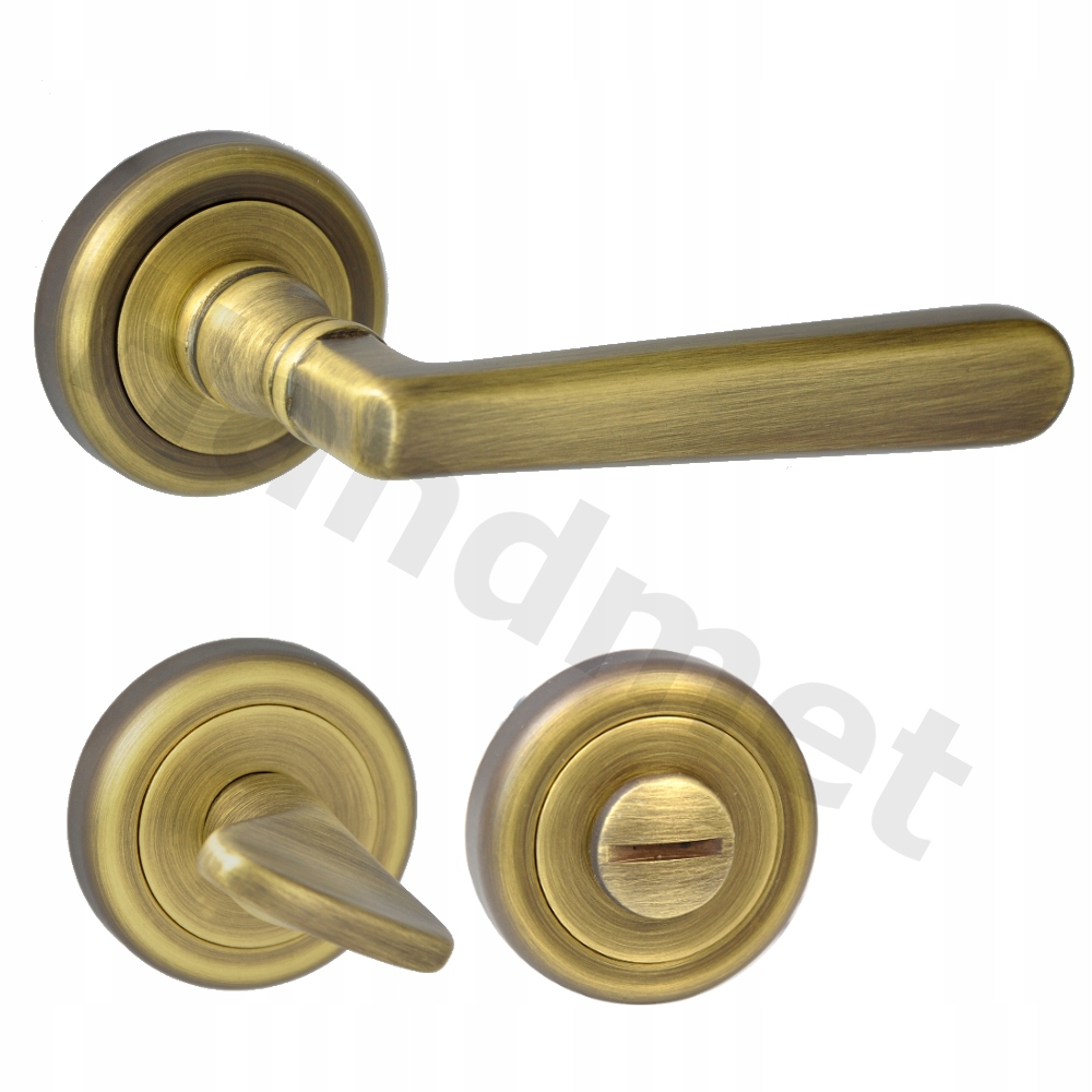 KLAMKA DRZWIOWA MOSIĘŻNA Z MOSIĄDZU ŁAZIENKOWA WC Rodzaj Klamka wewnętrzna