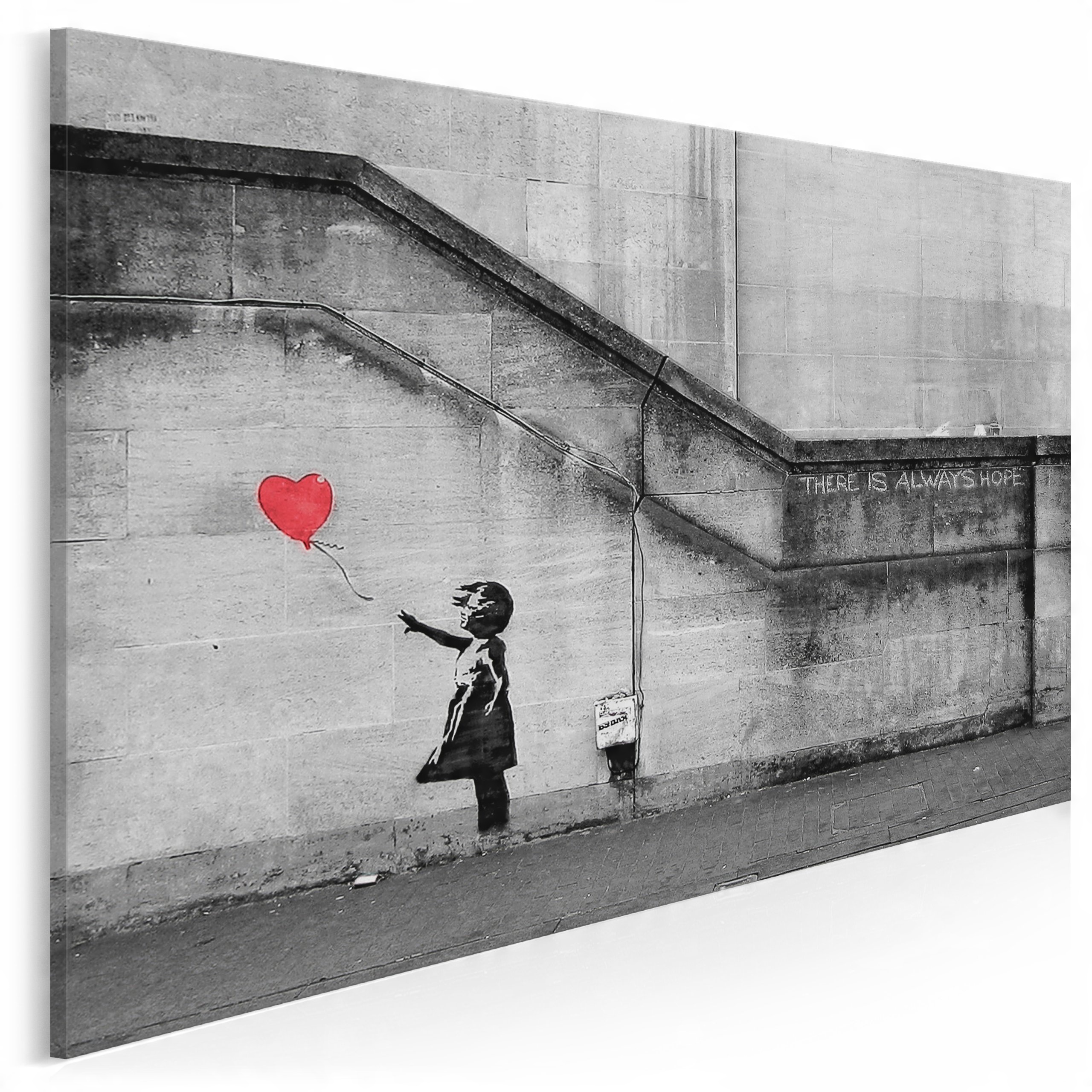 

20001 Q10 Obraz na płótnie Banksy Girl Street Art