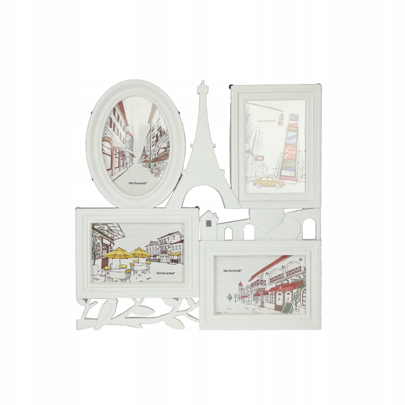 

Duża Biała Ramka Na Zdjęcie 4 Zdjęć Paryż