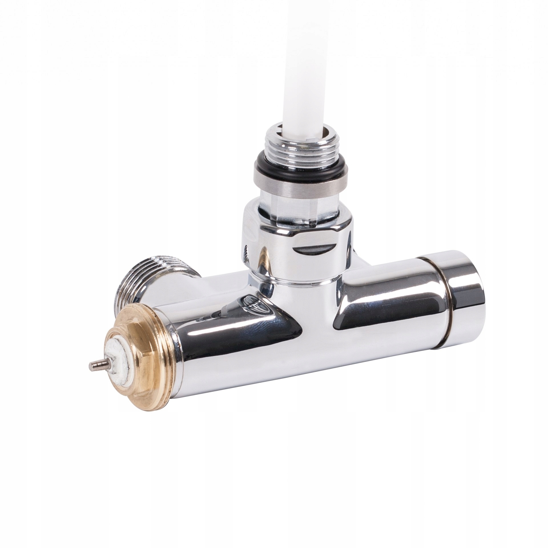 Termostatický štvorcestný ventil, rozstup 50 cm, pravý Chrom Poletti