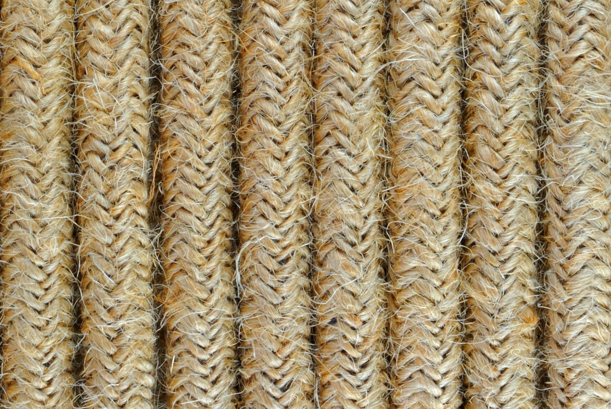 

ciemna Juta przewód kabel w oplocie naturalnym