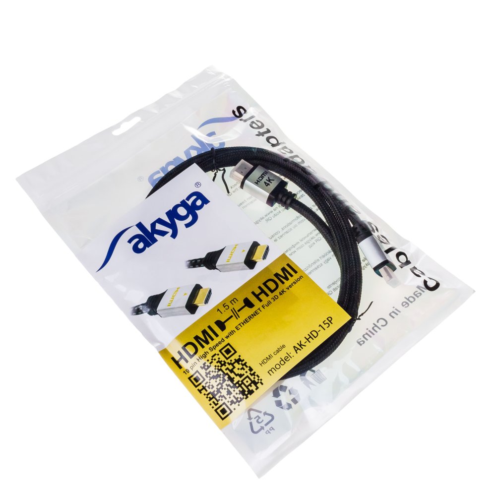 AKYGA Kabel HDMI Akyga AK-HD-15P mesh seria PRO ver. 2.0 1.5m — 4
