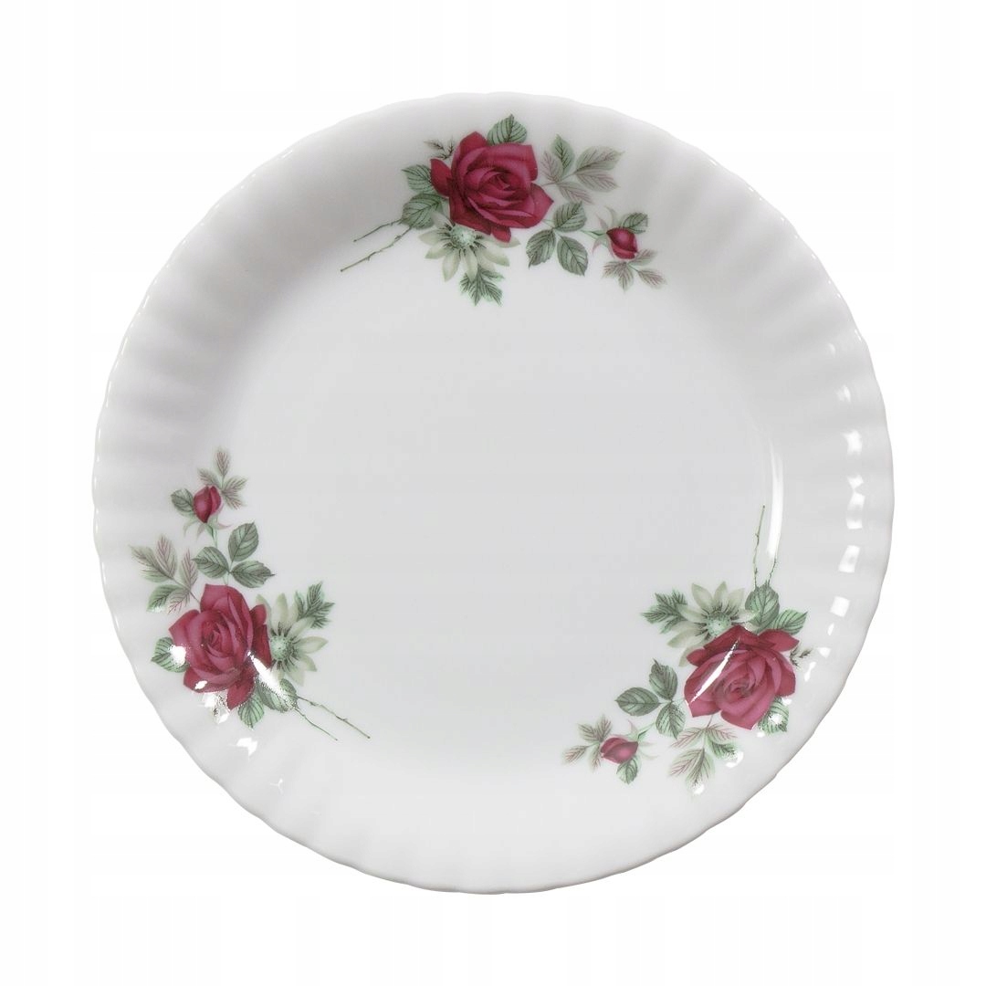 

Talerz płytki 19 cm Iwona Bordowa Róża B826