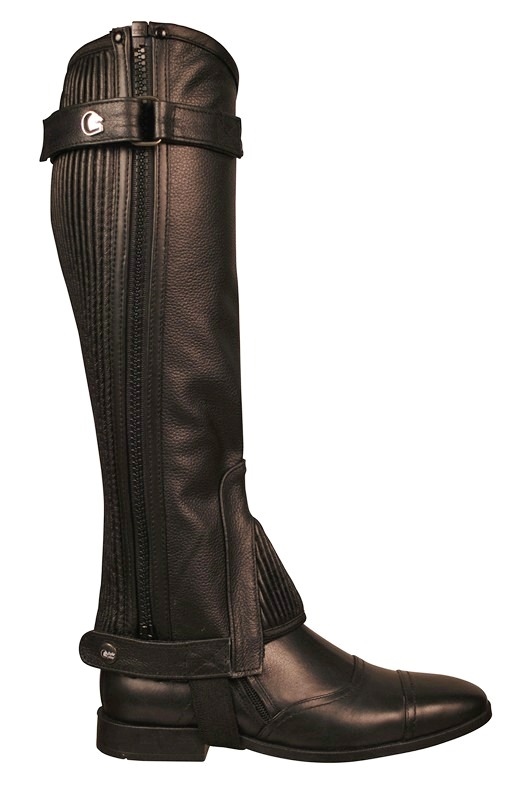 B Czapsy Sztylpy skórzane Standard Fair Play r 12 Lat 31-28,5/31,5 Czarne