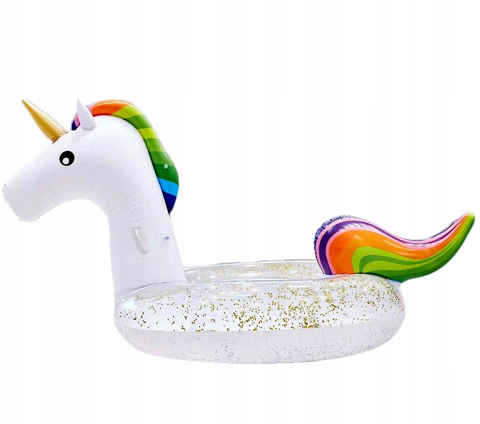 

Duży Jednorożec Dmuchany Z Brokatem Unicorn 200 cm