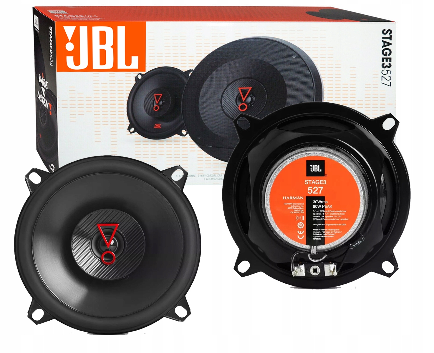 Buy JBL STAGE 3 527 SPEAKERS BMW 5 E39 E34 7 E32 E38 used from Poland