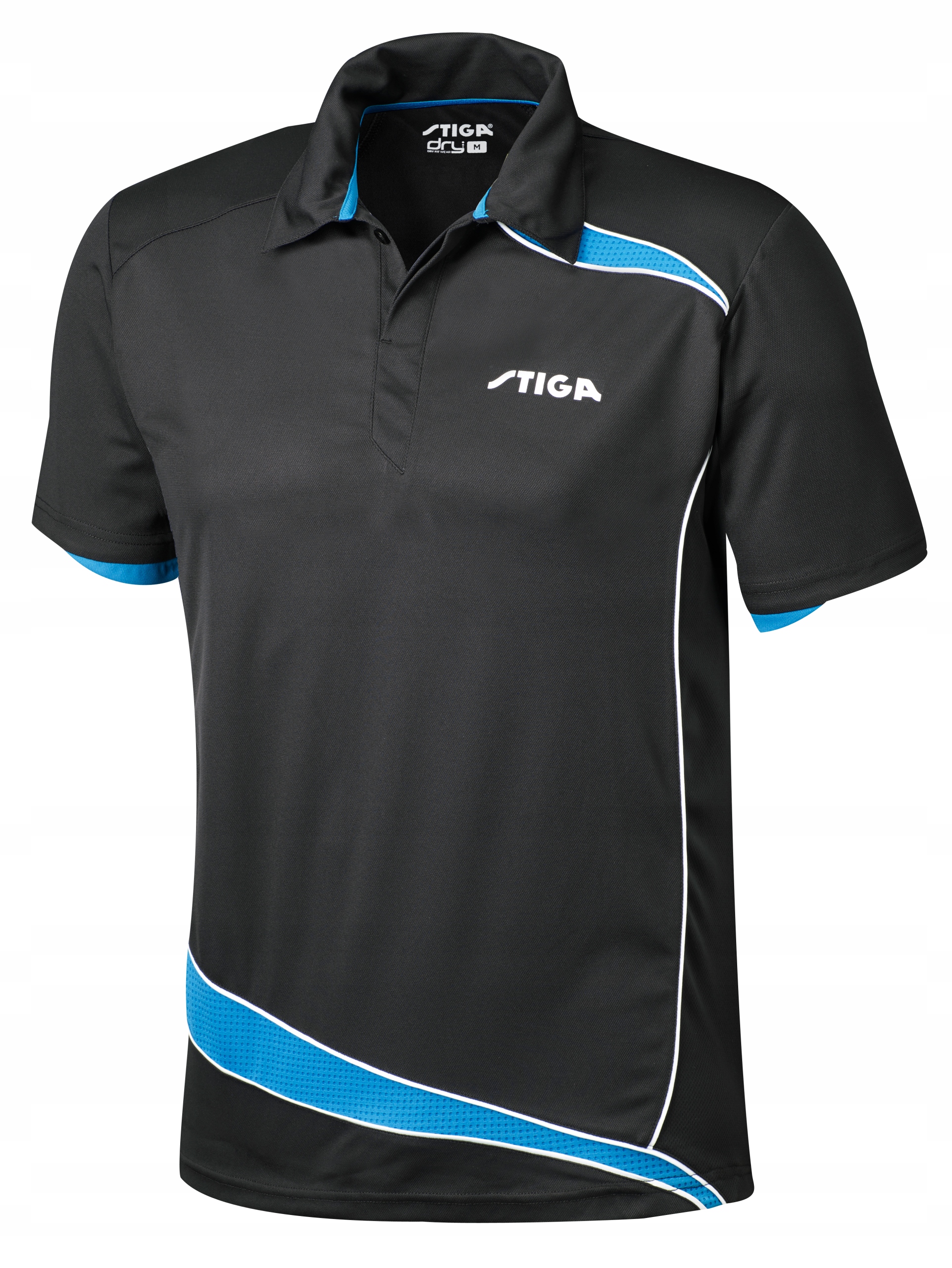 Tričko Stiga Discovery černé Xxs stolní tenis