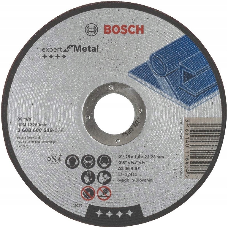 

Bosch Tarcza Korundowa Do Metalu 125 x 1,6 x 22,2