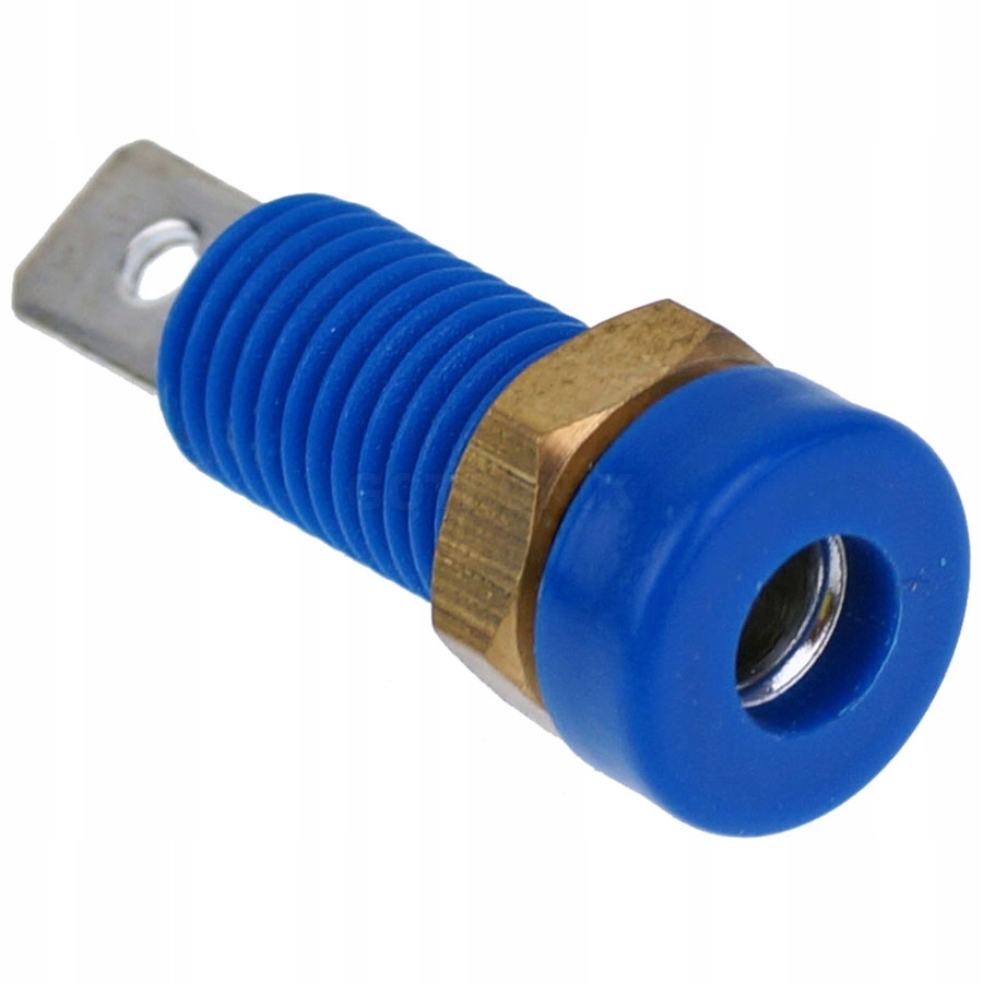 

Gniazdo banan 4mm niebieskie Amass