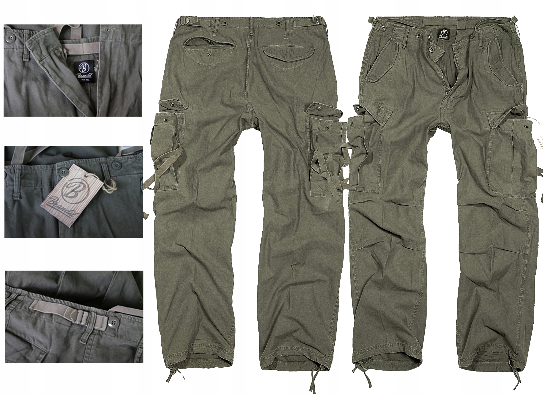 SPODNIE M65 TACTICAL VINTAGE BOJÓWKI BRANDIT XXL