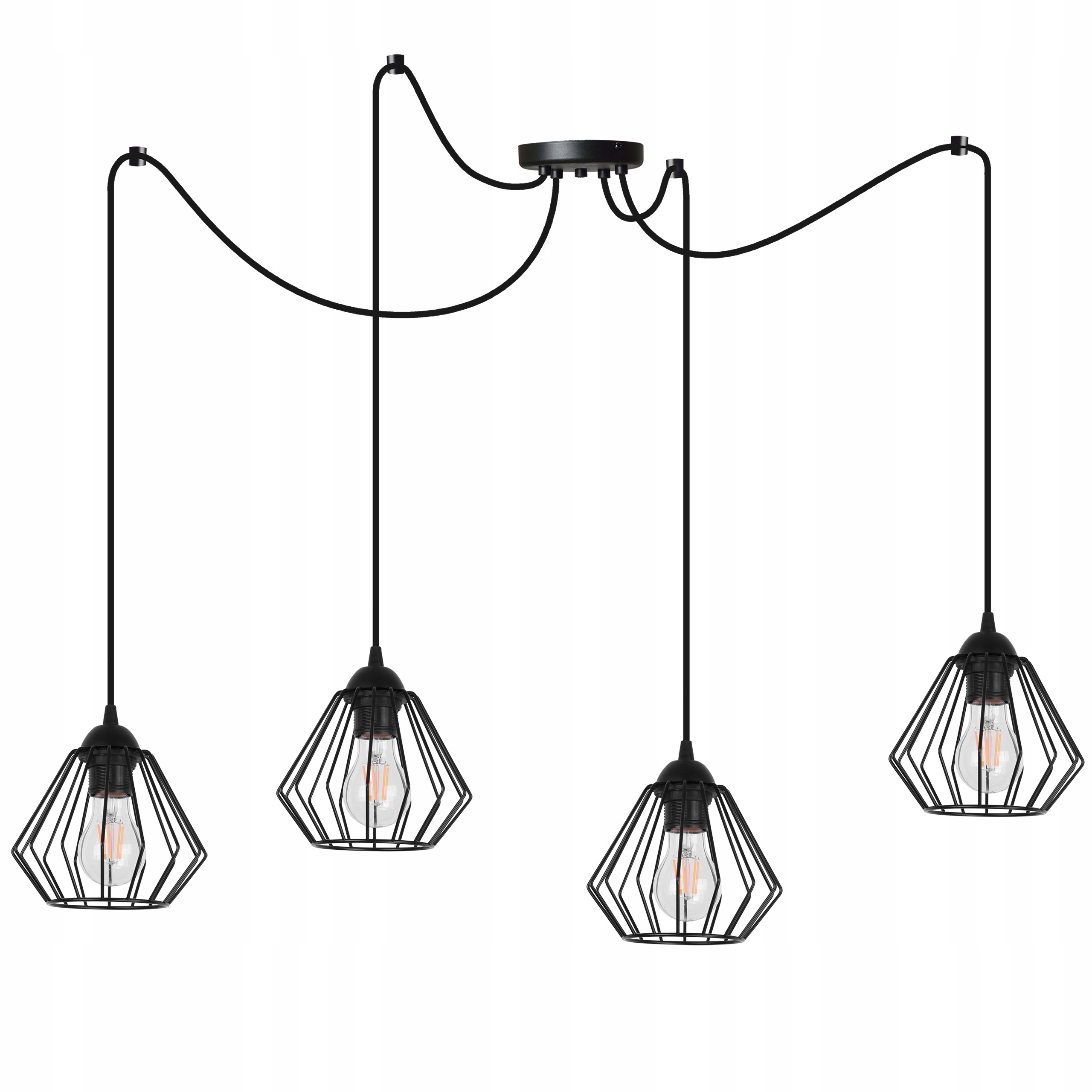 

Lampa sufitowa Wisząca żyrandol Pająk loft E27 Led
