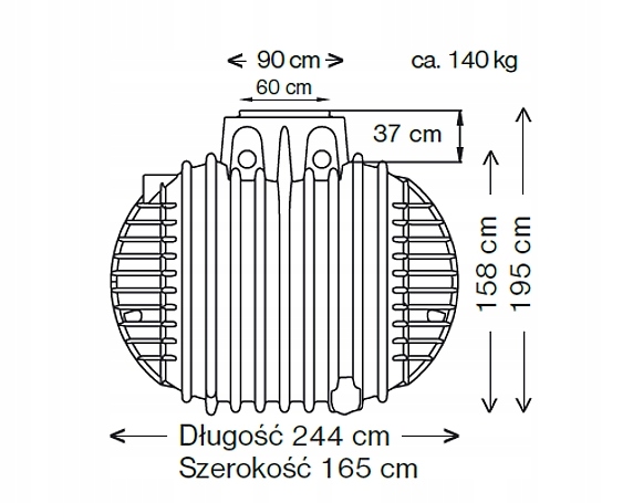 Zbiornik na deszczówkę podziemny Columbus 4500 l EAN (GTIN) 4023122134480