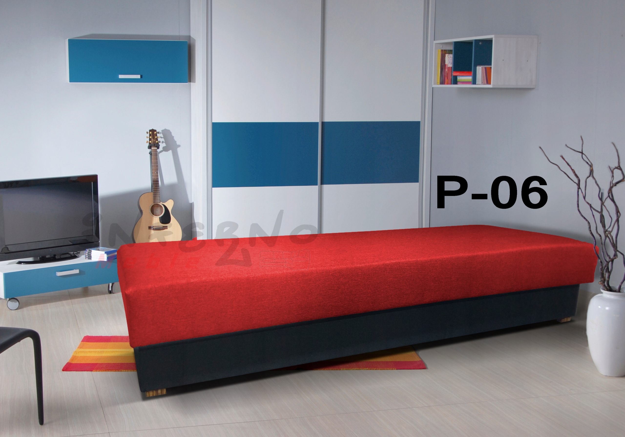 Łóżko pojedyncze, tapczan, łóżko młodzieżowe Kolor obicia inny kolor