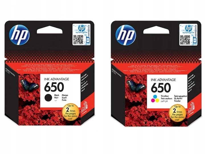 Sada Tuší Hp 650 Černá CZ101AE Barva CZ102AE