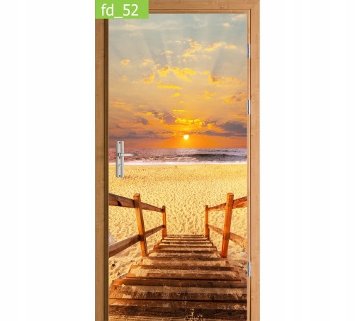 FOTOTAPETA NAKLEJKA na drzwi SCHODY PLAŻA