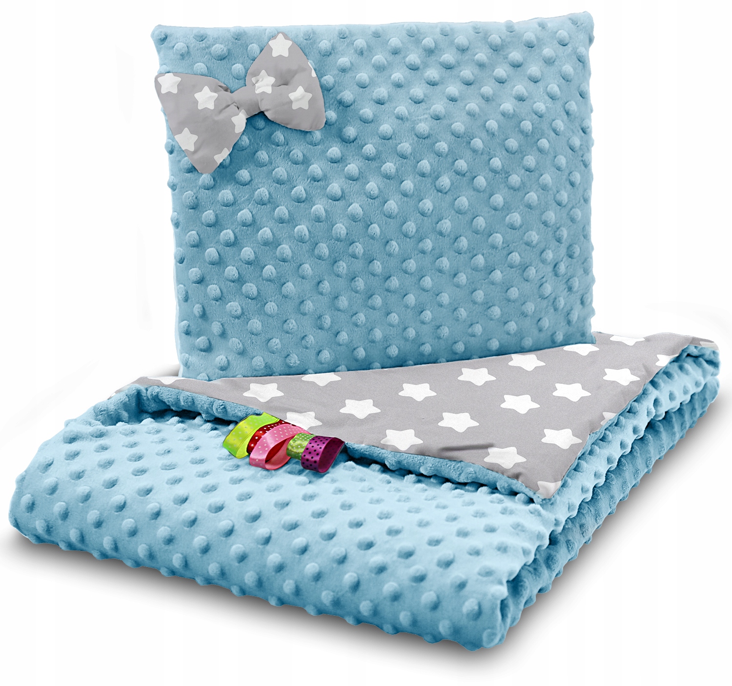 KOCYK DO WÓZKA + PODUSZKA ZESTAW MINKY DWUSTRONNY 2w1 BABYMAM EAN (GTIN) 5902096770407