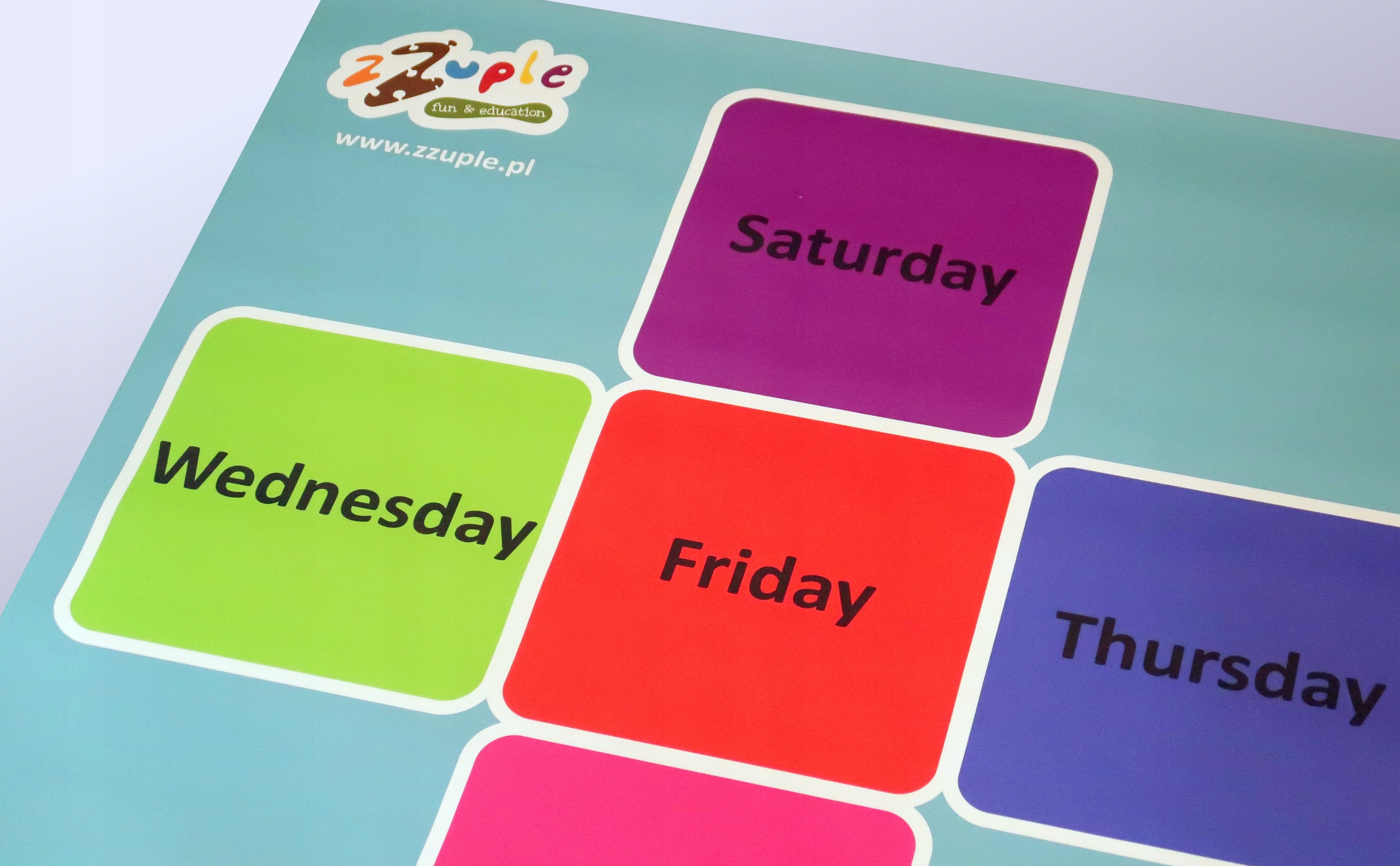 Mata do języka angielskiego Days of the week Nośnik książka papierowa