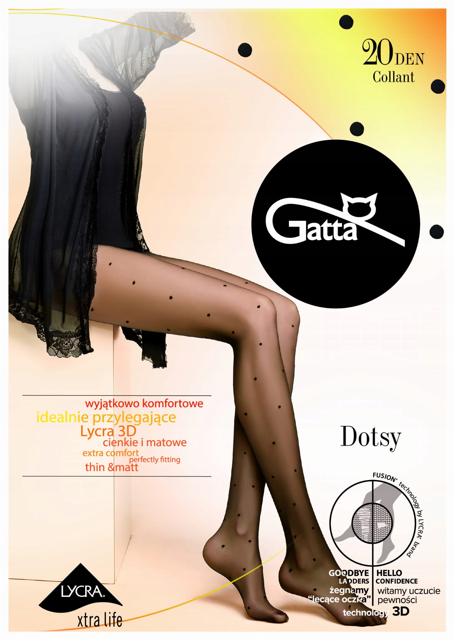 

Rajstopy Gatta Dotsy 03 Delikatne Kropki Fusion 4