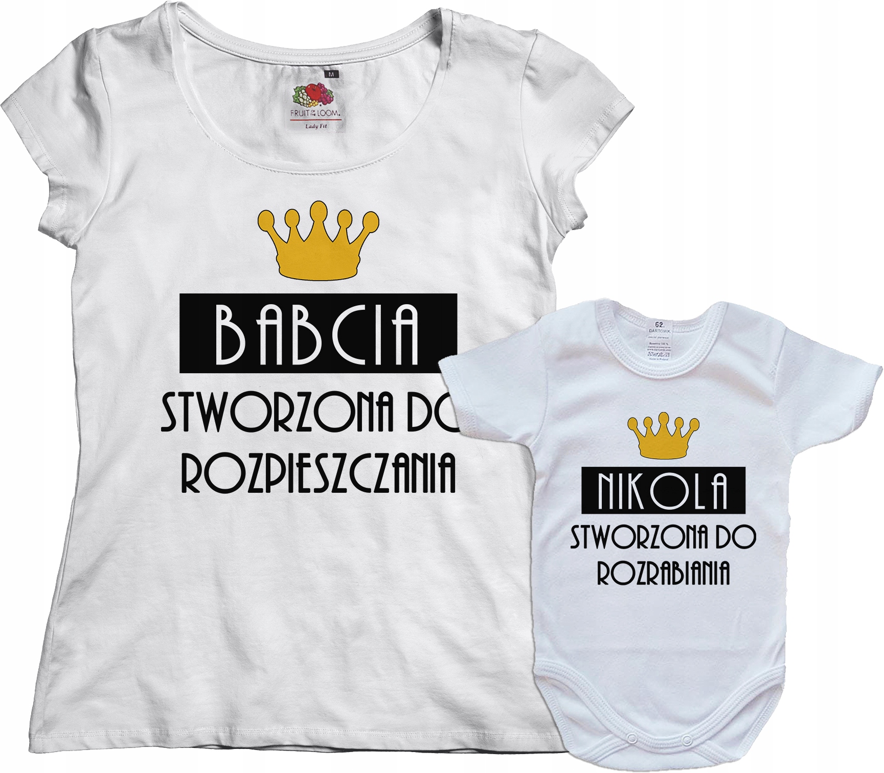 

Zestaw Koszulka Dla Babci I Body Dla Wnuczki Wnuka