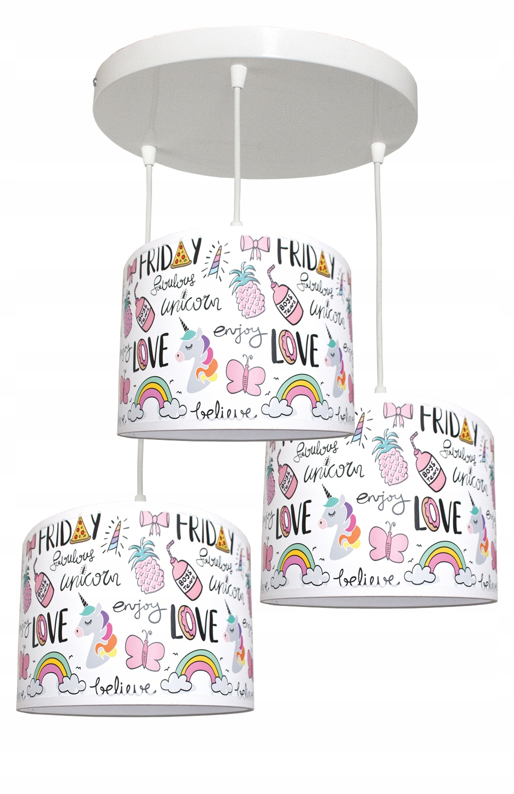 

Duża Lampa wisząca Unicorn lub Rakiety 3 można Led