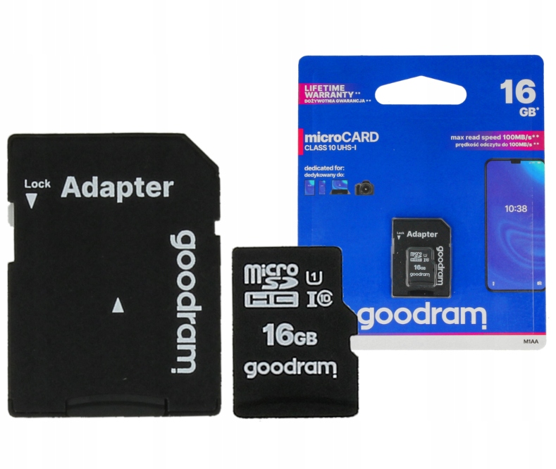 Pamäťová karta GOODRAM 16GB MicroSD Rýchla GPS SD