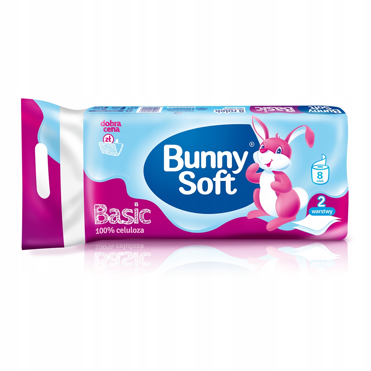 

Papier toaletowy Soft Basic biały 8 rolek