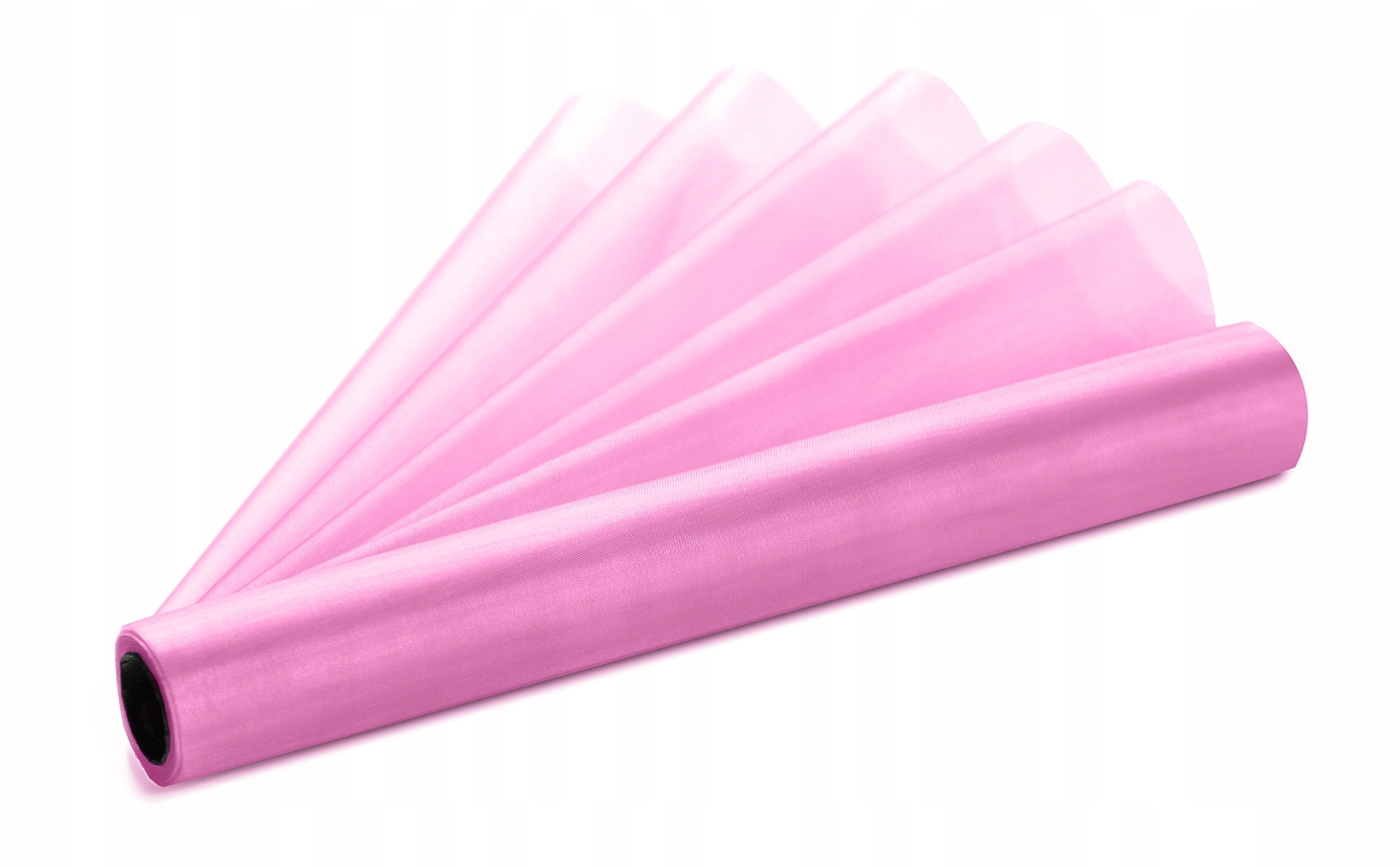 

Organza organtyna gładka 36cm 9m Różowy