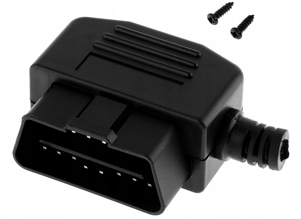 

Gniazdo Wtyk Wtyczka Męska OBD2 Kątowa Rozkęcana